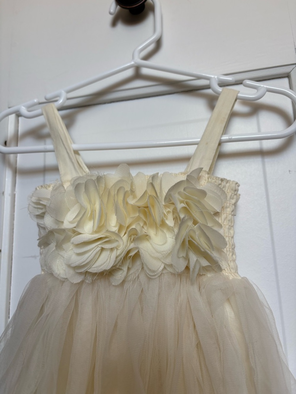 Ivory Tulle Flower Girl Dress